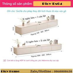 Kệ tivi bo cong hiện đại cho phòng khách ở hải phòng