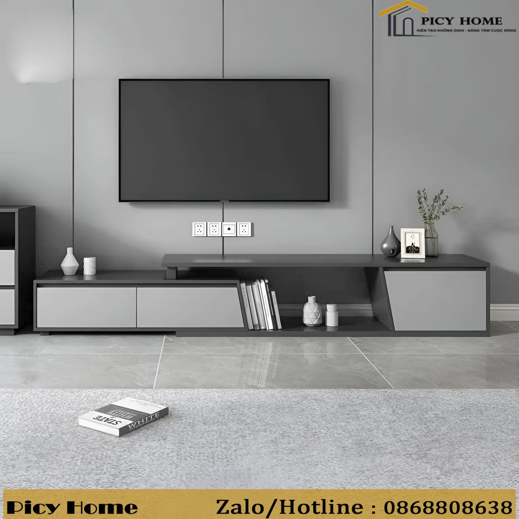 kệ tivi để sàn hiện đại cho phòng khách