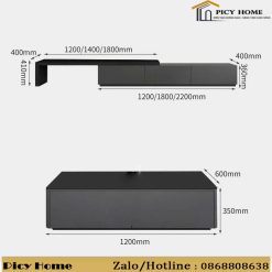 Kích thước kệ tivi để sàn DS05