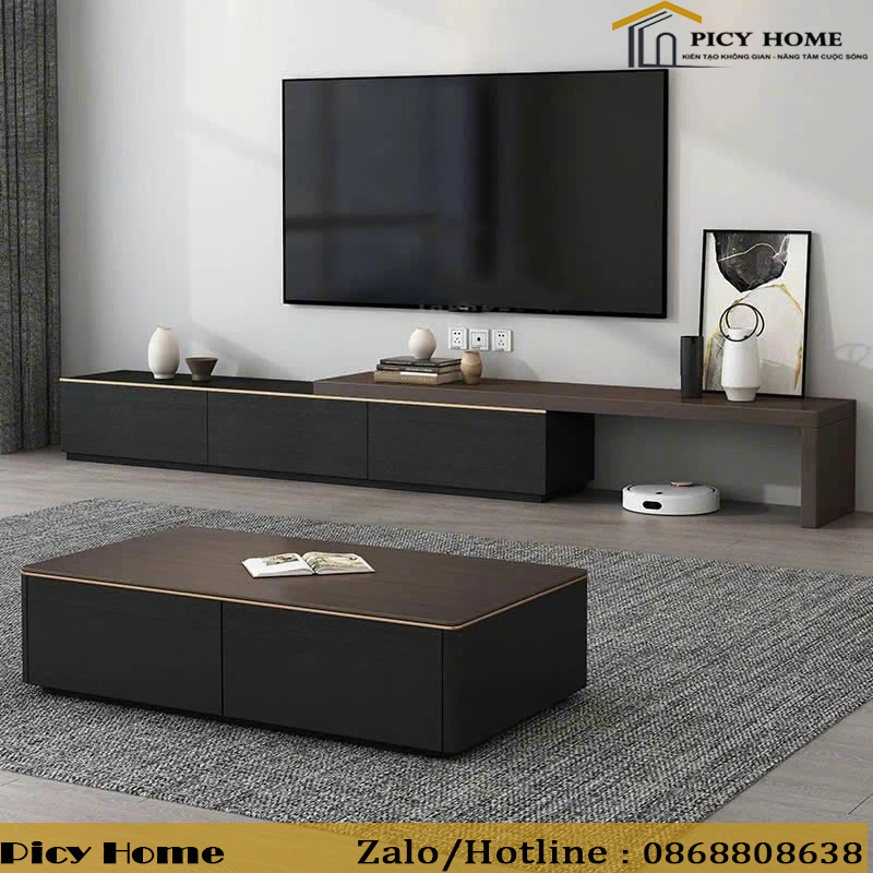 Kệ tivi để sàn MDF hiện đại