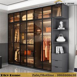 tủ quần áo cánh kính hiện đại tại Hà Nội, Hưng yên...