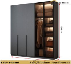 Thông số kĩ thuật của tủ quần áo cánh kính hiện đại