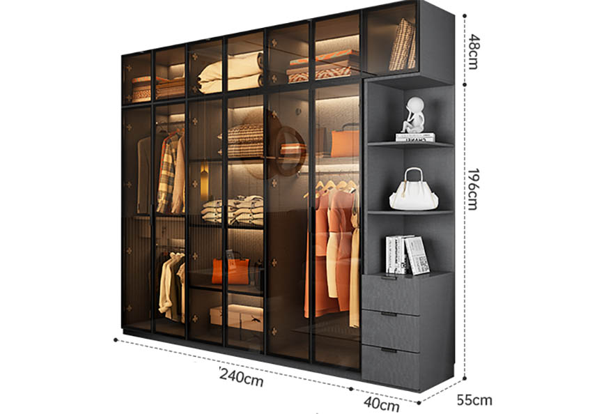 Tủ quần áo cánh kính hiện tại tại Hà Nội